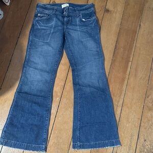 Abercrombie & Fitch Dark Blue Flare Jeans —Size 4 R